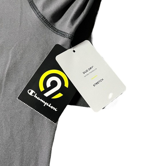 C9 Champion Duo Dry Moisture Wicks Stretch Gray 1/4 Zip Sweater Women’s Size L - Picture 9 of 9